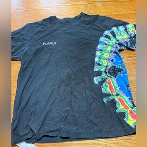 Purple Brand Jersey Black Multi Tie Dye SS-XL